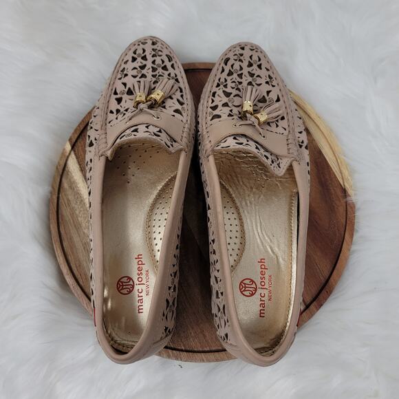 Marc Joseph Brooklyn Diamond Cut Bow Tassel Loafer 9.5 - Picture 5 of 7